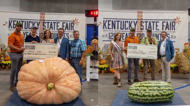 Officials crown largest pumpkin, watermelon at Kentucky State Fair